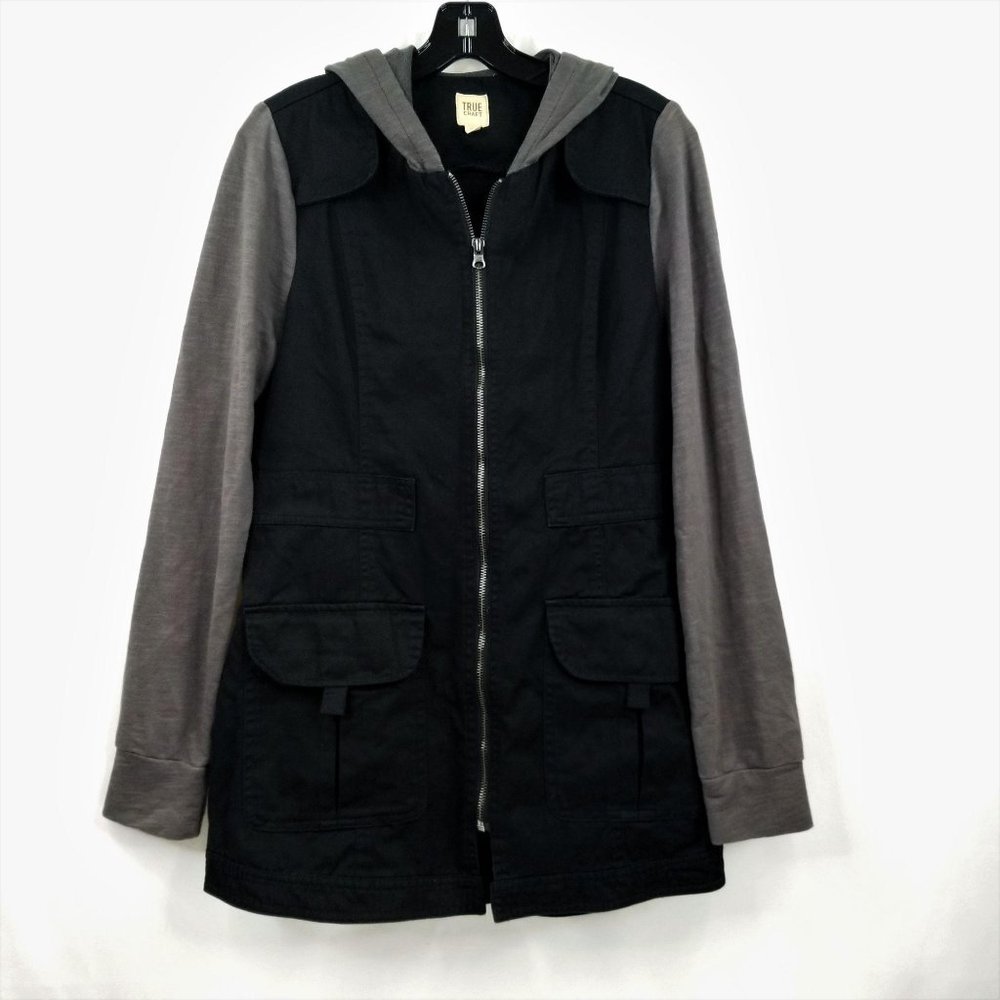 True Craft Hooded Jacket Top Full Zip Pockets M